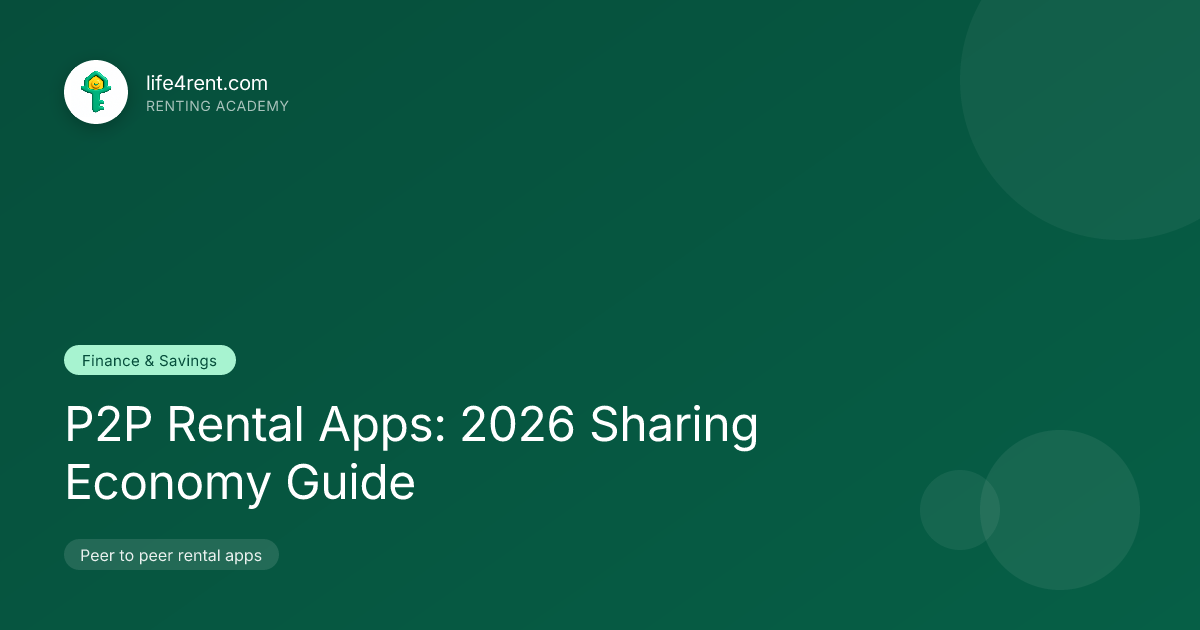 P2P Rental Apps: 2026 Sharing Economy Guide